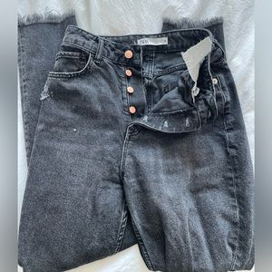Zara size 4 black denim